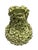 Artisan Celadon Floral Encrusted Ceramic Vase For Sale - Image 4 of 10
