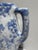 Rustic Vintage Blue and White Spongeware Ceramic Pitcher by Bybee Pottery For Sale - Image 3 of 9