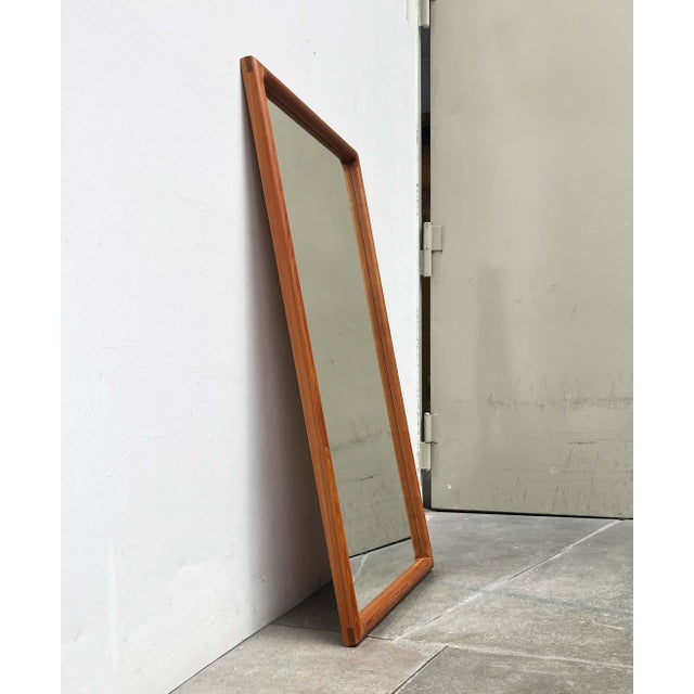 Mid-Century Modern Danish Teak Mirror from Vildbjerg Møbelfabrik, 1960s For Sale - Image 10 of 18