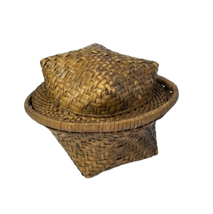 Early 20th Century Kuba Basket Box