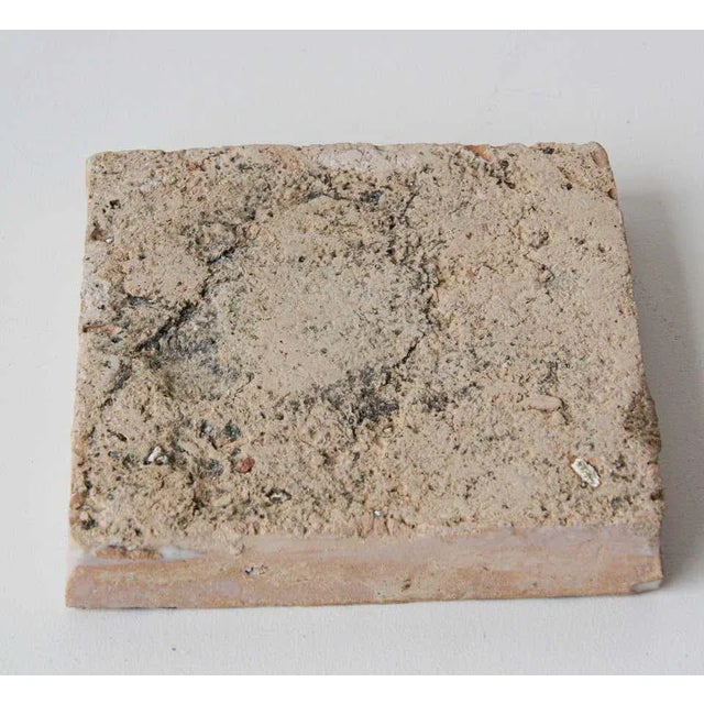 Ceramic Moroccan Tile with Arabic Writing in Brown For Sale - Image 7 of 9