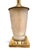 An American Art Deco Frosted Glass and Brass "Four Seasons" Table Lamp. For Sale In West Palm - Image 6 of 8