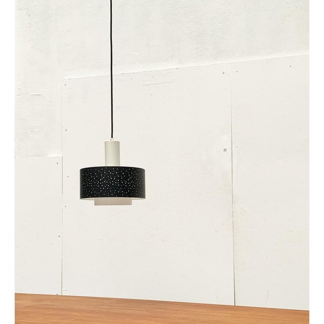 Metal Mid-Century German Perforated Metal Pendant by Ernest Igl for Hillebrand Leuchten, 1960s For Sale - Image 7 of 18