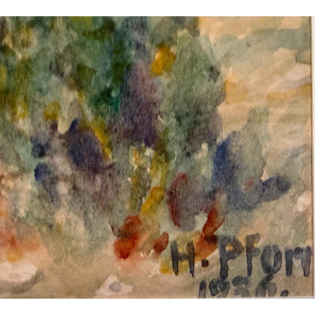 Beige Heinrich Pforr, Juniper in the Gelster Valley, Kaufunger Forest, 1938, Watercolor For Sale - Image 8 of 13
