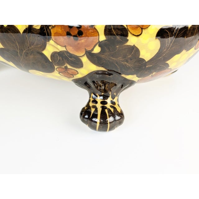 Large Italian Art Deco Ceramic Centerpiece by MGA Albisola, 1920s For Sale - Image 9 of 12