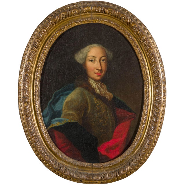After Maria Giovanna Battista Clementi, Portrait, 1740, Oil on Canvas, Framed For Sale - Image 7 of 8