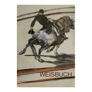 1982 Claude Weisbuch Hommage to Lautrec Lithograph Poster