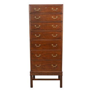 Henredon Georgian Revival Mahogany Lingerie Chest of Drawers | Newly Refinished For Sale
