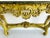 Rococo Late 20th Century Italian Marble Top Painted Carved Console Table in Baroque Rococo Style For Sale - Image 3 of 11