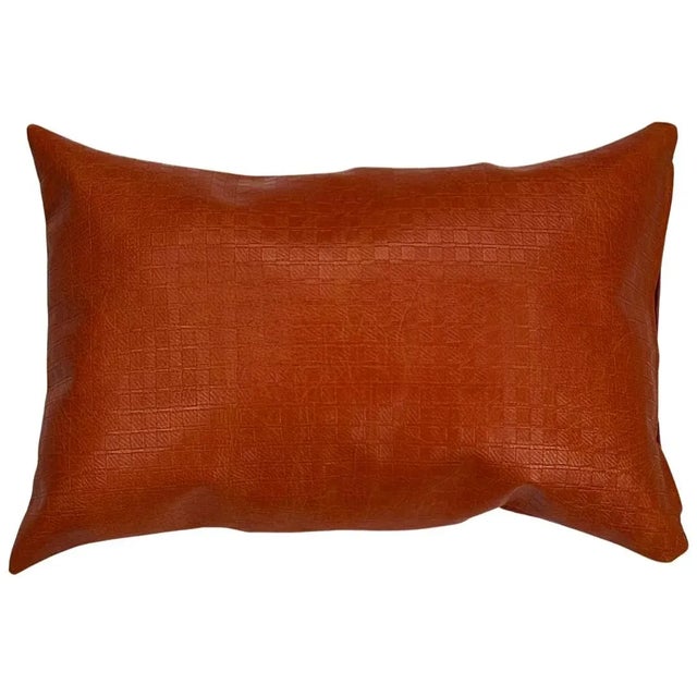 Pasargad Pu Leather Pillow For Sale - Image 4 of 4