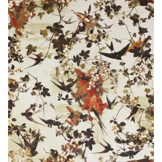 Sample - Jean Paul Gaultier for The House of Scalamandr�� Hirondelles Wallcovering, Printemps For Sale