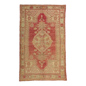 Mid 20th Century Vintage Turkish Oushak Rug - 04'04 X 07'00