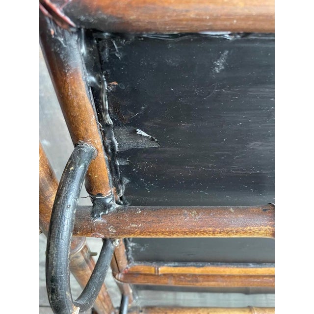 Wood Napoleon III Bamboo Tea Table For Sale - Image 7 of 11