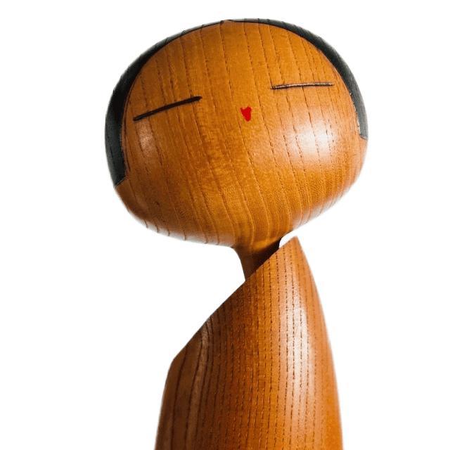 Vintage Japanese Sosaku Kokeshi Figurine by Sato Suigai, 1960s For Sale - Image 9 of 15