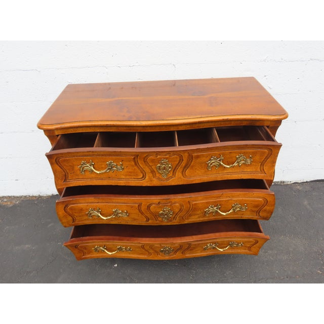 Wood Henredon Villandry Collection French Bombay Serpentine Chest Dresser 6591 For Sale - Image 7 of 16