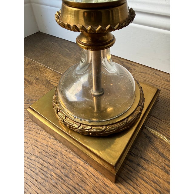 Vintage Marbro Venetian Murano Swirl Glass Table Lamp For Sale - Image 12 of 17