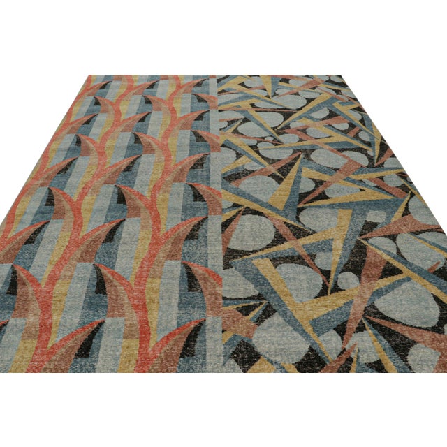 A scintillating 8x10 hand-knotted wool rug from Rug & Kilim’s Homage Collection; a bold textural encyclopedia of patterns...