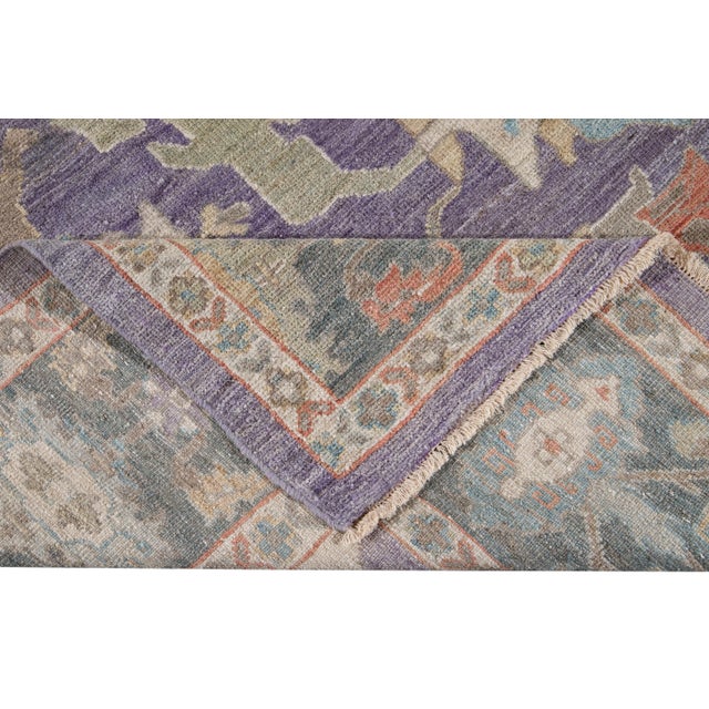 21st Century Modern Sultanabad Wool Rug For Sale - Image 9 of 11