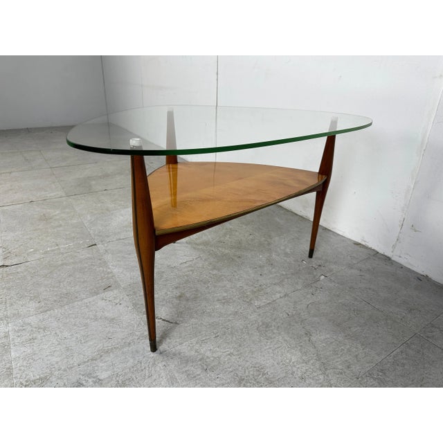 Mid-Century Italian Tripod Coffee Table by Cesare Lacca, 1950s For Sale - Image 10 of 11