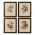 1990s Framed Prints, Set of 4, Swallow-Tail, Refulgent Wood Nymph, Black-Banded Wood Nymph, Blue-Crowned Wood Nymph Hummingbird Hill House Editions For Sale