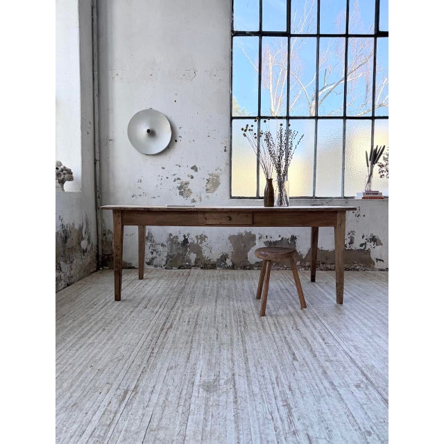 1950s Vintage Farmhouse Table in Pine, 1950s For Sale - Image 5 of 18