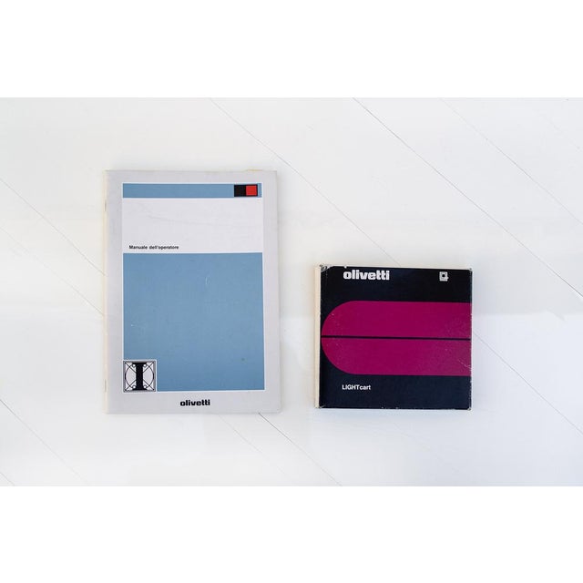 Blue Electric Italia 90 Typewriter by Mario Bellini and Alessandro Chiarato for Olivetti, 1990s For Sale - Image 8 of 9