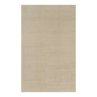 Rug & Kilim’s Oversized Contemporary Textural Solid Rug in Beige Tones - 10x16 For Sale