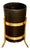Italian MCM Style Steel and Brass Umbrella Stands For Sale