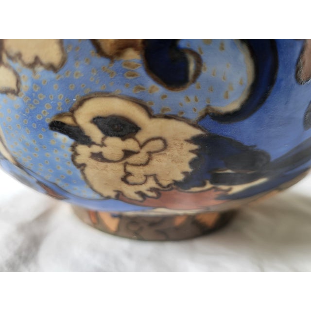 Art Deco Amstel Pattern Earthenware Centrepiece Bowl by Frederick Alfred Rhead for Bursley Ware, 1923 For Sale - Image 3 of 7
