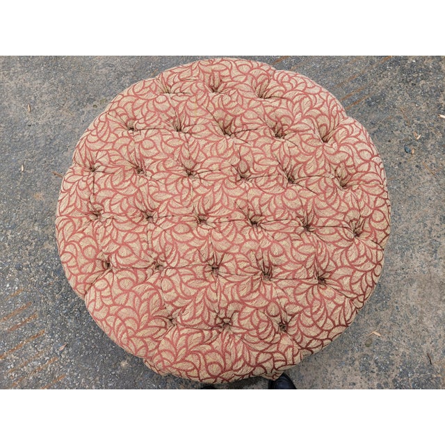 Ethan Allen Fully Upholstered Seating Ottoman For Sale In New York - Image 6 of 8