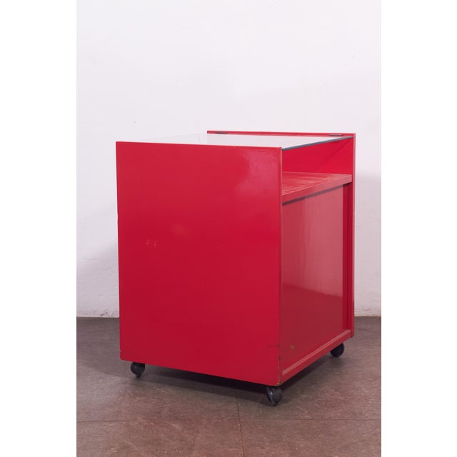 Red Bedside Tables by Carlo De Carli for Sormani, 1970s, Set of 2 For Sale - Image 17 of 18