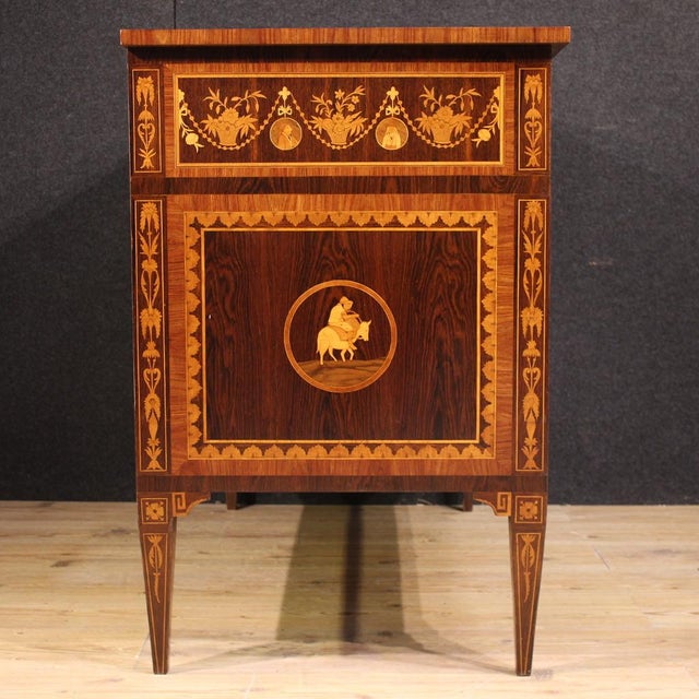 Wood 20th Century Louis XVI Italian Dresser, 1950s For Sale - Image 7 of 15