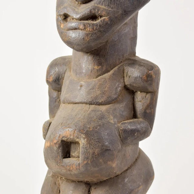 Early 20th Century Early 20th Century Moba Standing Wood Figure Togo For Sale - Image 5 of 12