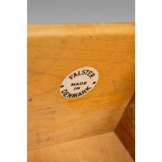 Brown Expansive Danish Mid-Century Modern Credenza in Teak by Svend A. Madsen for Falster Møbelfabrik, Denmark, C. 1960s For Sale - Image 8 of 12