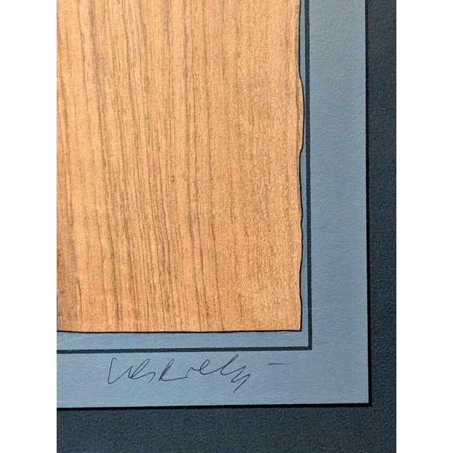 1970s Victor Vasarely, Graphism on Wood, 1971, Hand-Signed Serigraph in Colors on Cardboard For Sale - Image 5 of 9