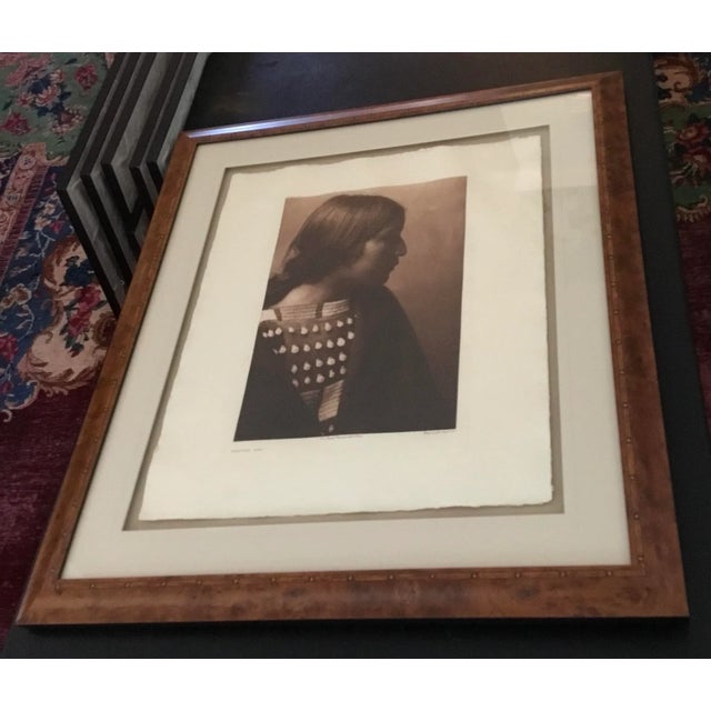 1900 - 1909 Framed Edward Curtis Arikara Girl C 1908 Christopher Cordozo For Sale - Image 5 of 13