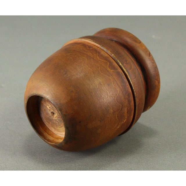 18th / 19th C. Treen Ware Pounce Pot Sander Turned & Carved For Sale - Image 10 of 18