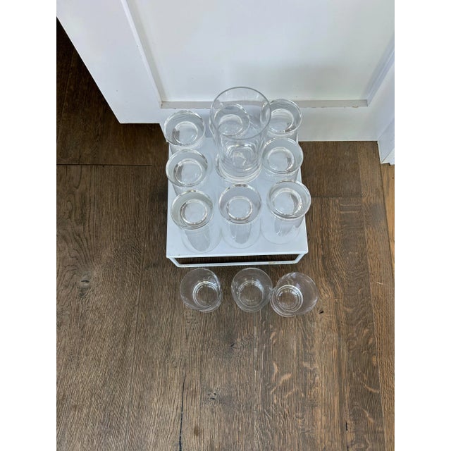 Transparent 1990s Tiffany & Co. Georgette Highball Glasses- Set of 12 For Sale - Image 8 of 11