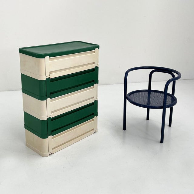 Green & White Model 4964 Chest of Drawers by Olaf Von Bohr for Kartell, 1970s For Sale - Image 11 of 12
