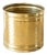 Large Polished Brass Planter For Sale