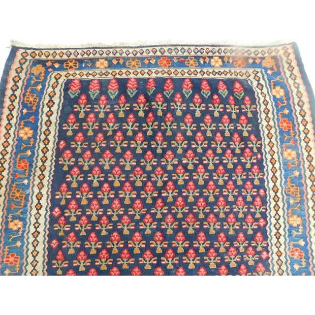 Antique Persian Handmade Flatwoven Kilim. 3'10"x 5'10" For Sale - Image 4 of 12