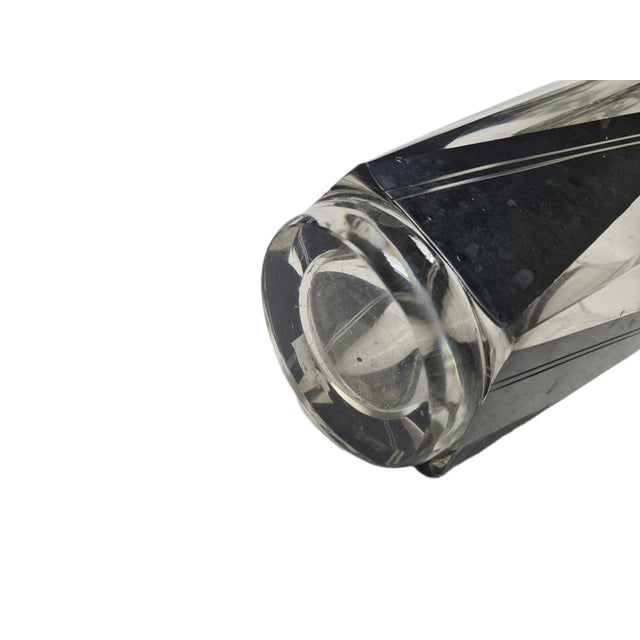 Art Deco Glass Carafe from Karel Palda, Czechoslovakia, 1930s For Sale - Image 10 of 16