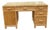 Vintage Reeded Glass Top Desk For Sale