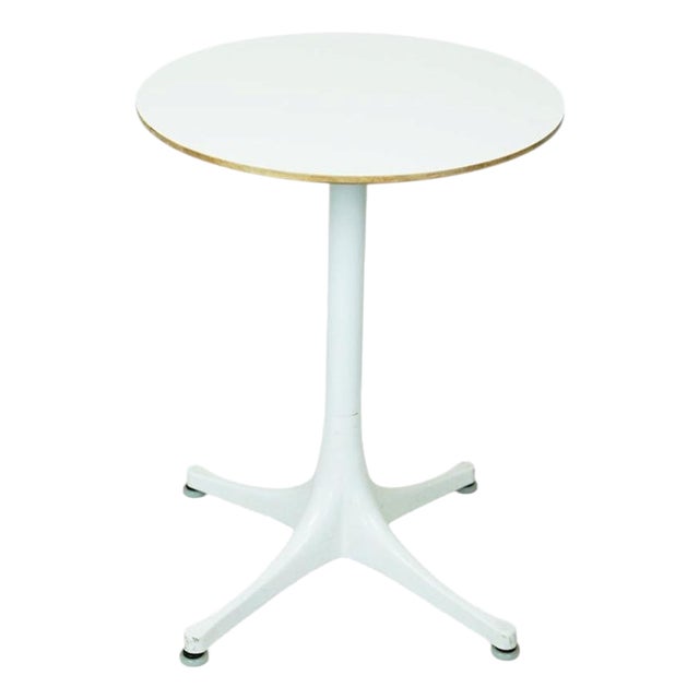 White Pedestal Coffee Table by George Nelson for Herman Miller, 1960s For Sale