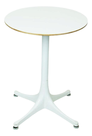 White Pedestal Coffee Table by George Nelson for Herman Miller, 1960s