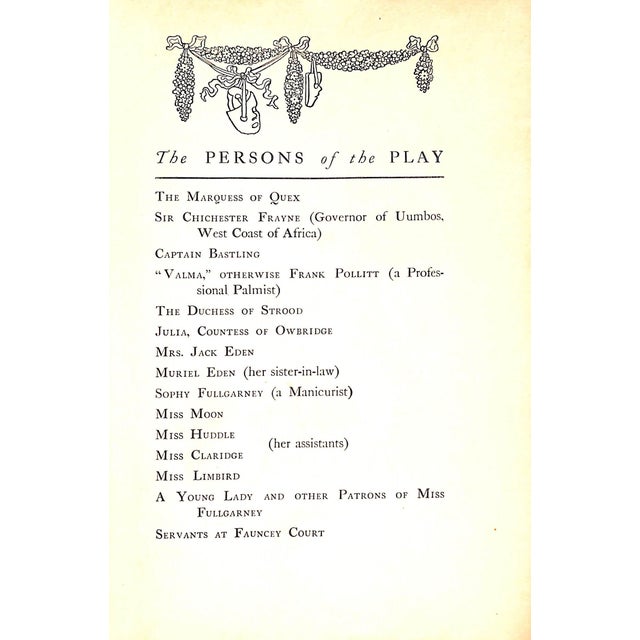 Paper "The Gay Lord Quex" Book 1900 Pinero, A.W. For Sale - Image 7 of 8