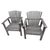 Pair of rustic teak Adirondack lawn or beach chairs in good condition.These chairs have a marine boat varnish protective...