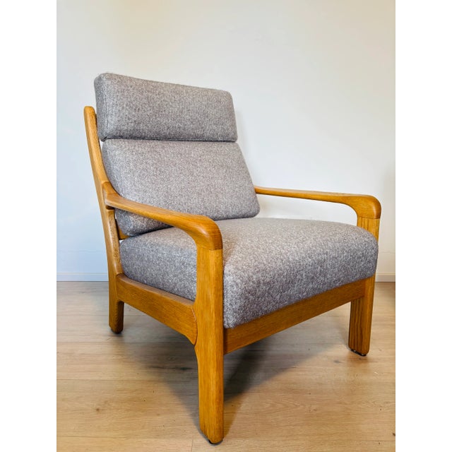 Vintage Oak Lounge Armchair, West Europe, 1970s For Sale - Image 15 of 15
