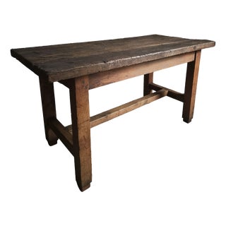 Antique Oak Worktable, France, 1800s For Sale