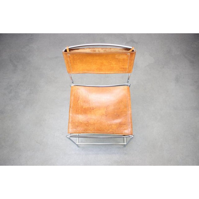1970s Leather Bar Stool by Giandomenico Belotti for Alias, Italy, 1970s For Sale - Image 5 of 15